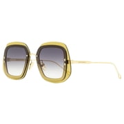 Isabel Marant IM 0047/S 0DYG9O 58mm Square Sunglasses Womens Gold/Yellow