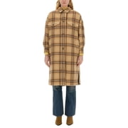 Isabel Marant Classic Plaid Oversized Coat With Soft Texture Women's