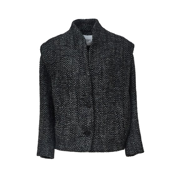 Isabel Marant Drogo Herringbone Collarless Wool-Blend Jacket (Women's)