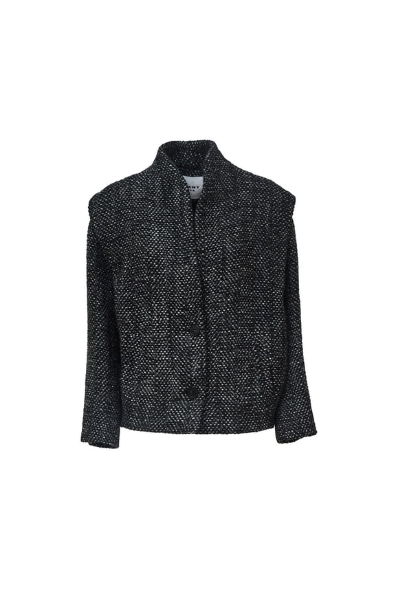Drogo Herringbone Collarless Wool-Blend Jacket (Women's)
