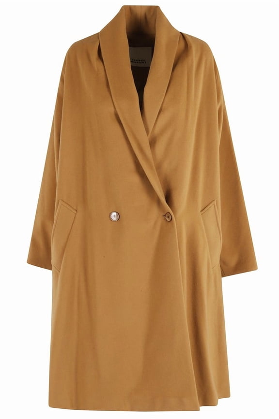 Elise Gb Medium-Length Camel Wool-Blend Coat (Women's)