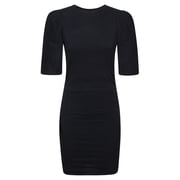 Isabel Marant Mylda Dress Ruched Puffed Sleeve Mini Dress Womens