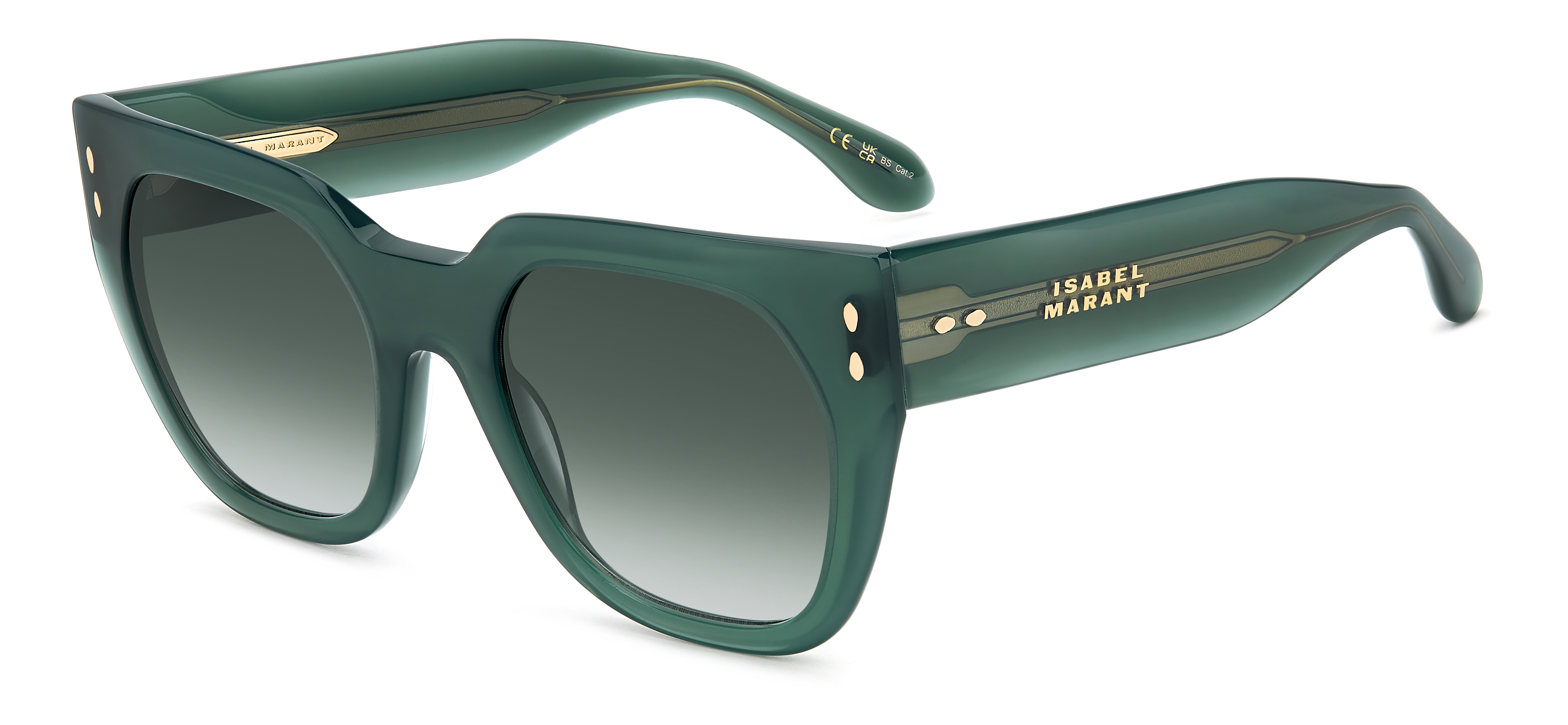 NIB | Isabel Marant | Pearled Green Cat-Eye Sunglasses - IM 0170/S Isabel Marant Im 0170/S 207116 (086 70) 207116 Femme  main image 2