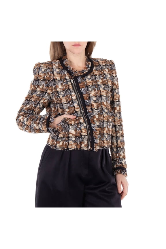 Kerry Short Tweed Jacket, Brand Size 34 (US Size 0)