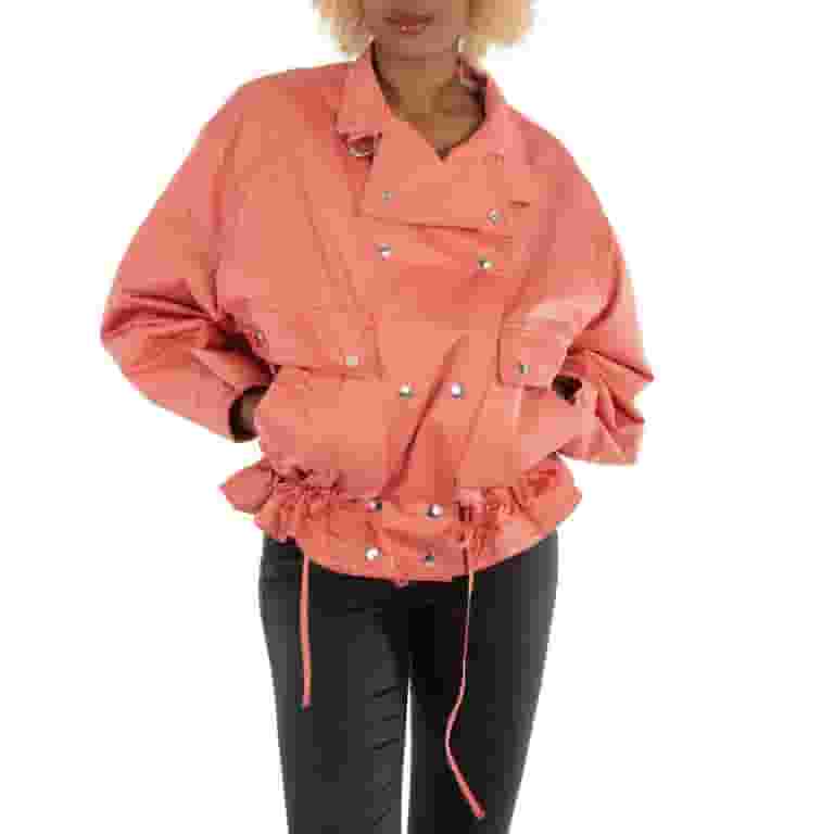 【関税 送料無料】ISABEL MARANT コットン フリル ジャケット Isabel Marant Ladies Papaya Cotton Fadili Oversized Parka
