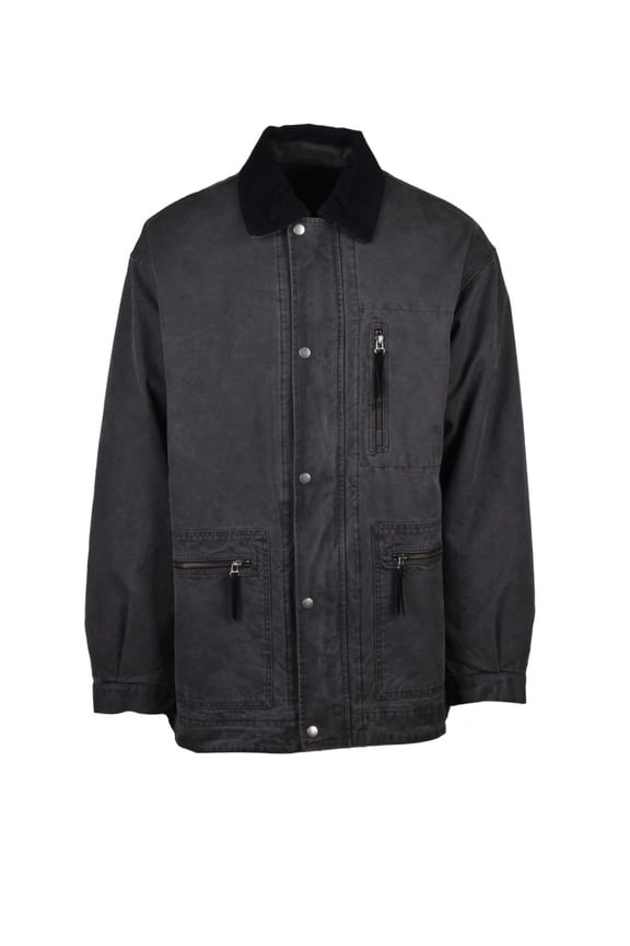 Mid-Length Grey Overcoat With Quilted Interior (Men's)