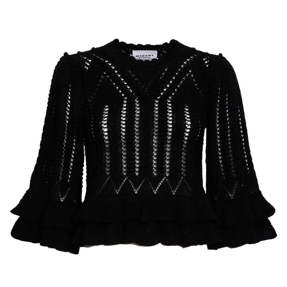Isabel Marant Norma Frilly Open Work Sweater (Women's)