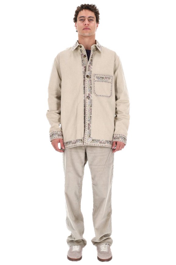 Over Fit Embroidered Overshirt (Men's)