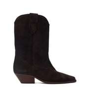 Isabel Marant Duerto Washed Iconics Suede Boots Black Women's