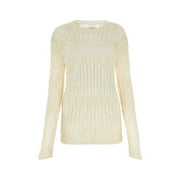Isabel Marant Woman Ivory Cotton Blend Cooper Sweater