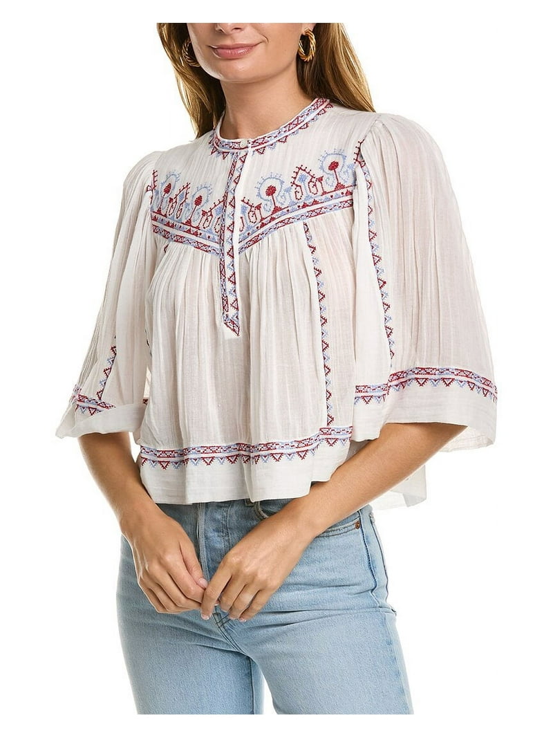 ISABEL MARANT ÉTOILE フラワーレース 半袖トップス ISABEL MARANT ÉTOILE フラワーレース 半袖トップス