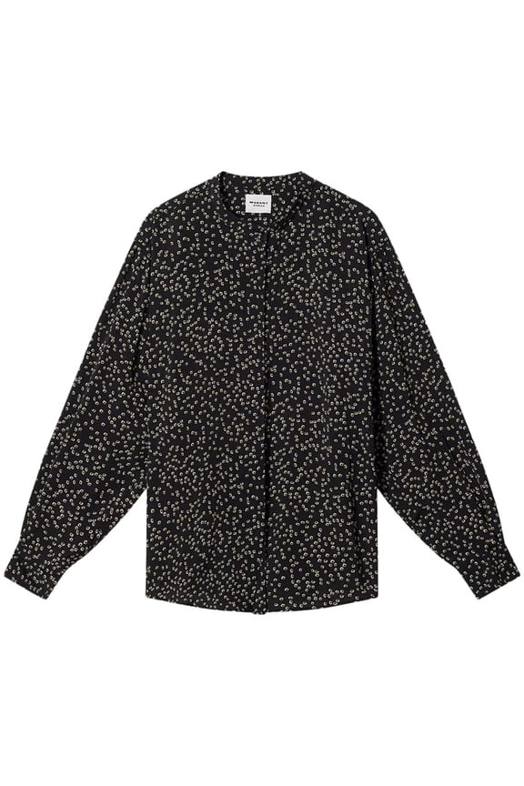 Isabel Marant Étoile Black Blouse With Scattered Square Dot Pattern (Women's)