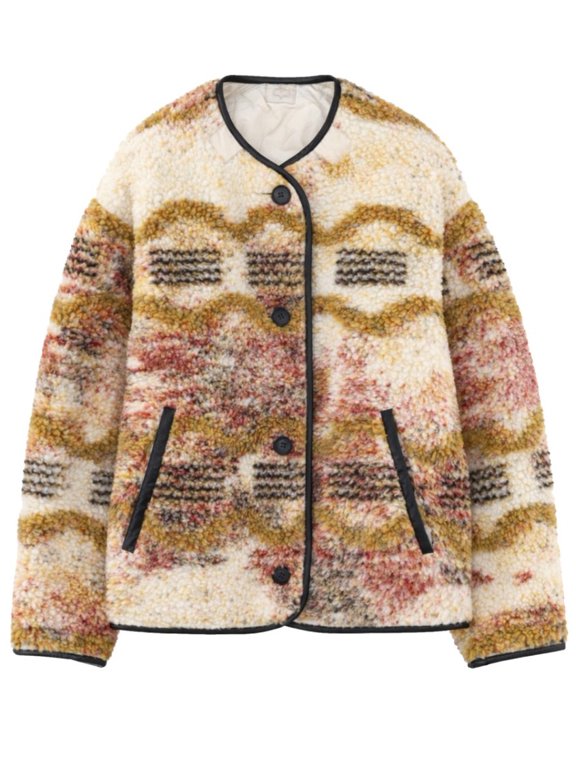 Isabel Marant Étoile Multicolor Boucle Abstract Pattern Jacket (Women's)