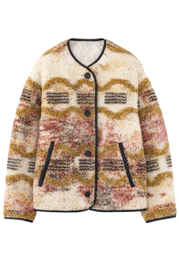 Isabel Marant Étoile Multicolor Boucle Abstract Pattern Jacket (Women's)