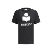 Isabel Marant  toile Short-Sleeved Round Neck T-Shirt With Metallic Logo Detail Womens
