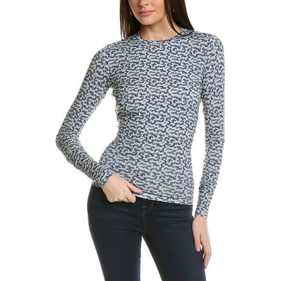 Isabel Marant womens Etoile Leonio Top, 40, Blue