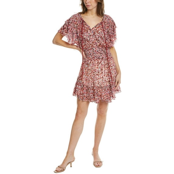 Isabel Marant womens Étoile Florise Mini Dress, 34, Red