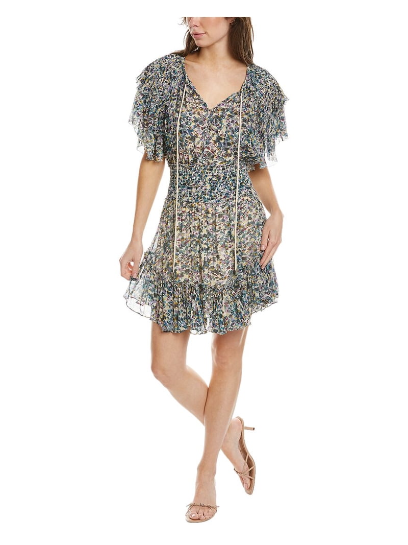 Isabel Marant womens Etoile Florise Mini Dress, 36, Green