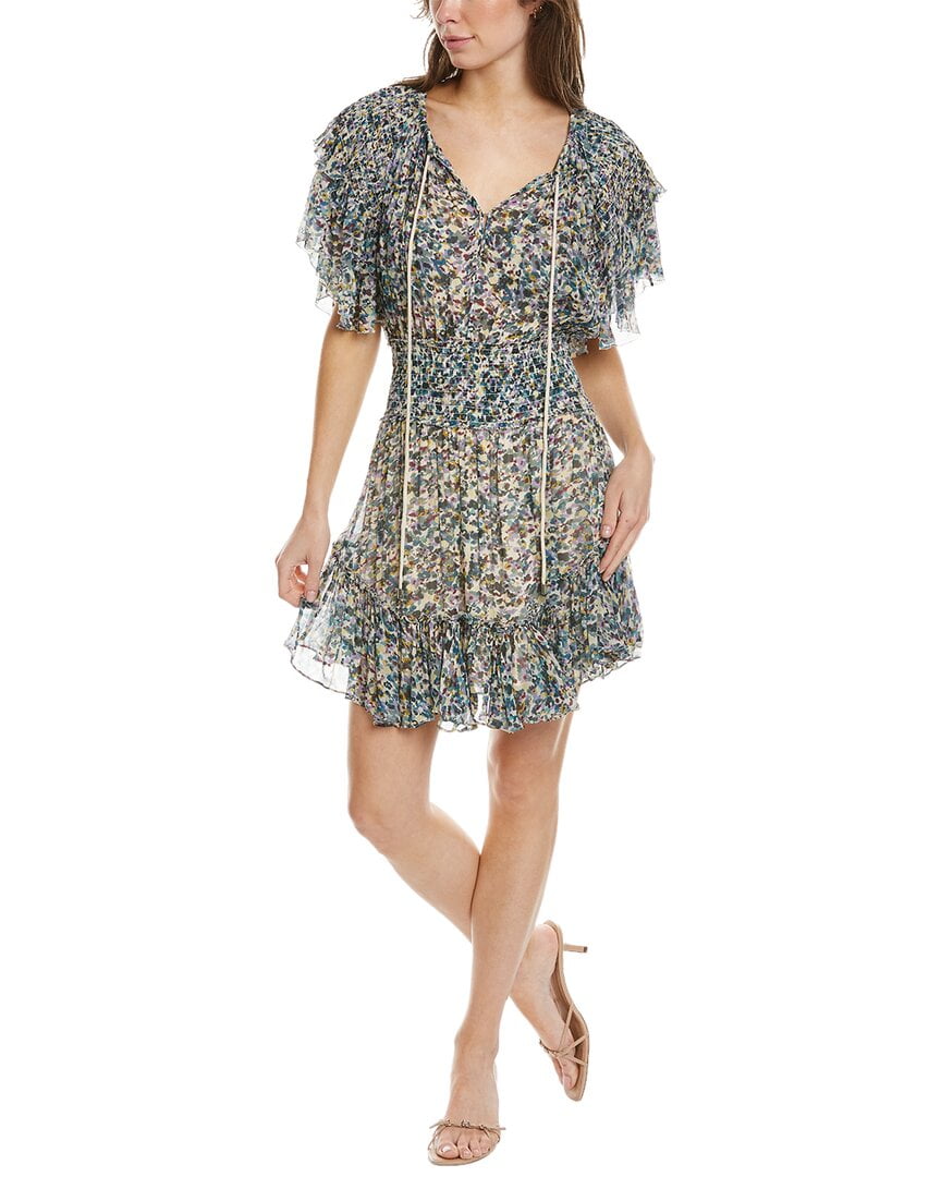 Isabel Marant womens toile Florise Mini Dress, 40, Green