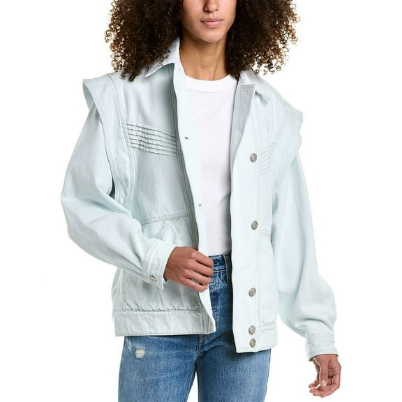 Isabel Marant womens  Étoile Harmon Jacket, 40, Blue