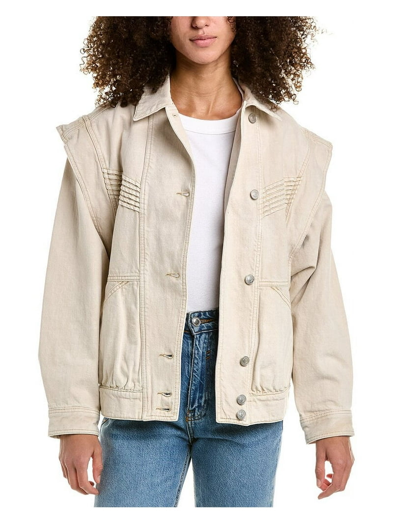 ジャケット・アウター Isabel Marant ETOILE gray jacket size 40 Isabel Marant étoile Yanissa Padded Cotton Jacket Grey