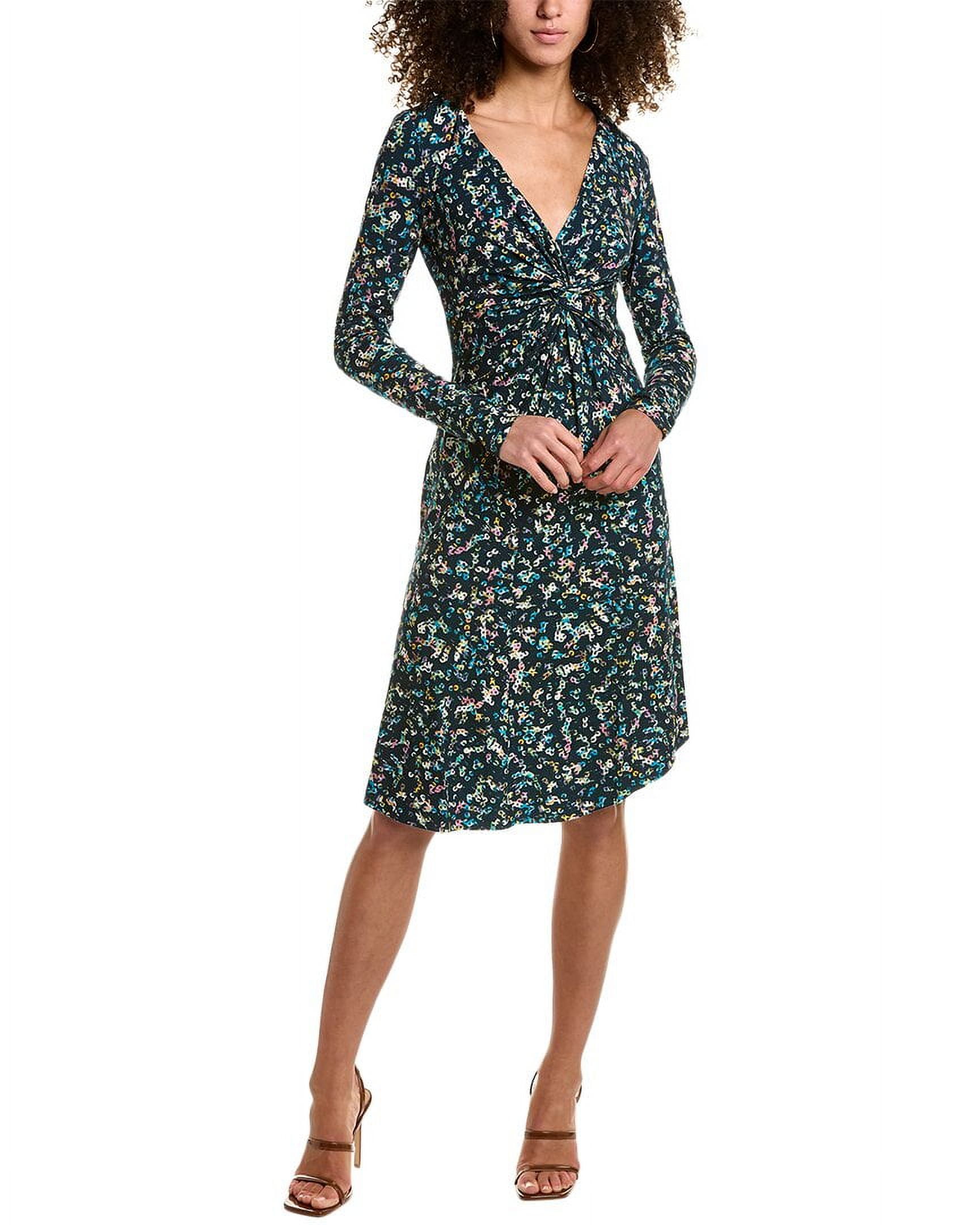 sachin and babi light blue dress Woman's faux Wrap Dress Brown Black Charter Club Faux Wrap Dress Size  Petite main image 0