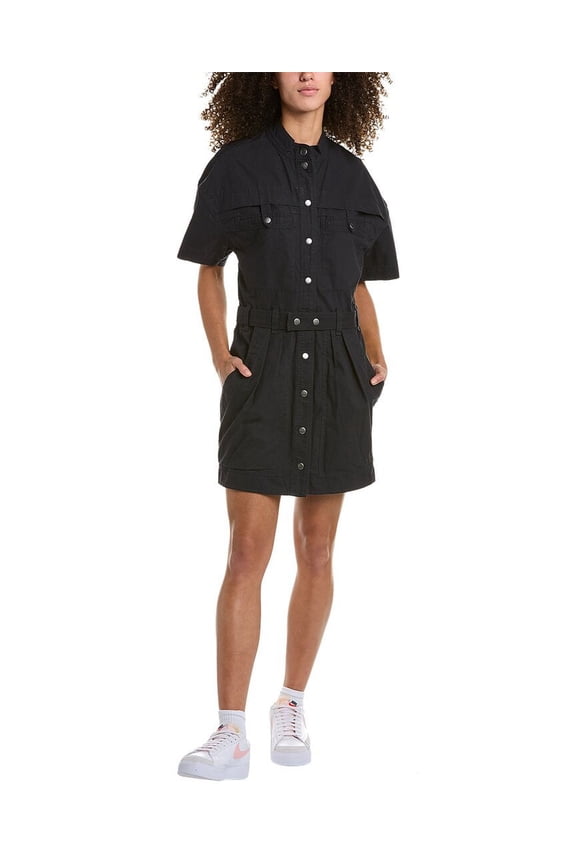 womens  Étoile Rime Mini Dress, 34, Black