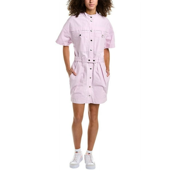 Isabel Marant womens Étoile Rime Mini Dress, 34, Purple