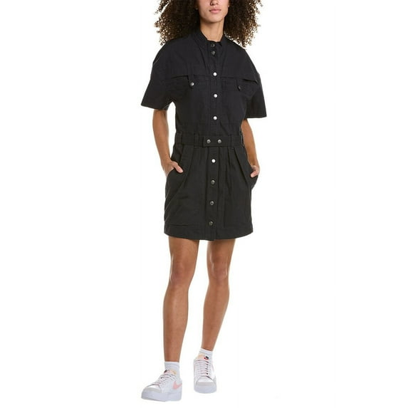 Isabel Marant womens Étoile Rime Mini Dress, 36, Black