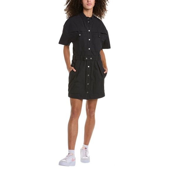 Isabel Marant womens Étoile Rime Mini Dress, 36, Black