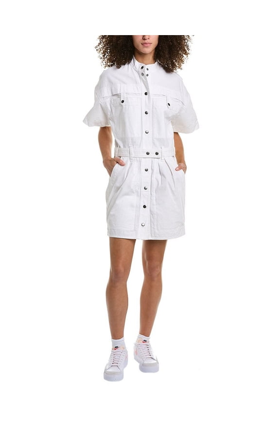 womens  Étoile Rime Mini Dress, 36, White