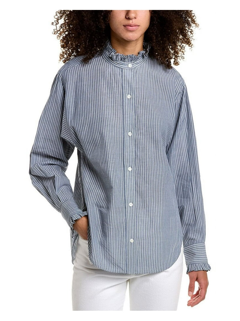 ISABEL MARANT ETOILE カジュアルシャツ 36(S位) 青 【古着】【中古】 ISABEL MARANT ETOILE カジュアルシャツ 36(XS位) 【古着