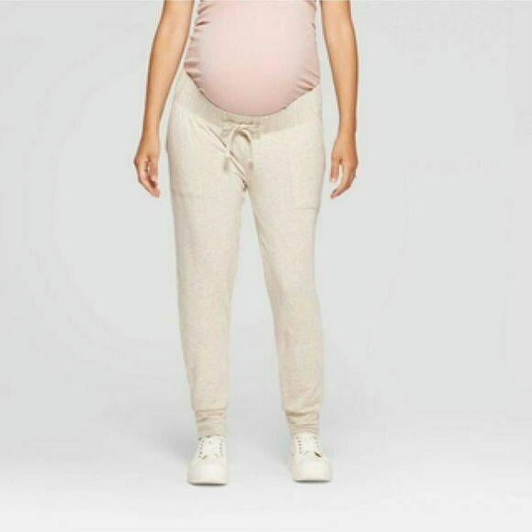 Isabel Maternity by Ingrid & Isabel Maternity Jogger Pants Oatmeal
