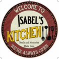 thumbnail image 1 of Isabel's Kitchen 14" Round Metal Sign Bar Game Room Wall Decor 100140040315, 1 of 1