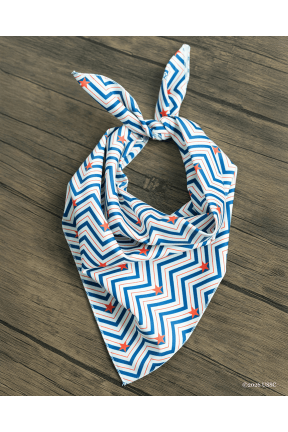 Chevron and Stars Bandana