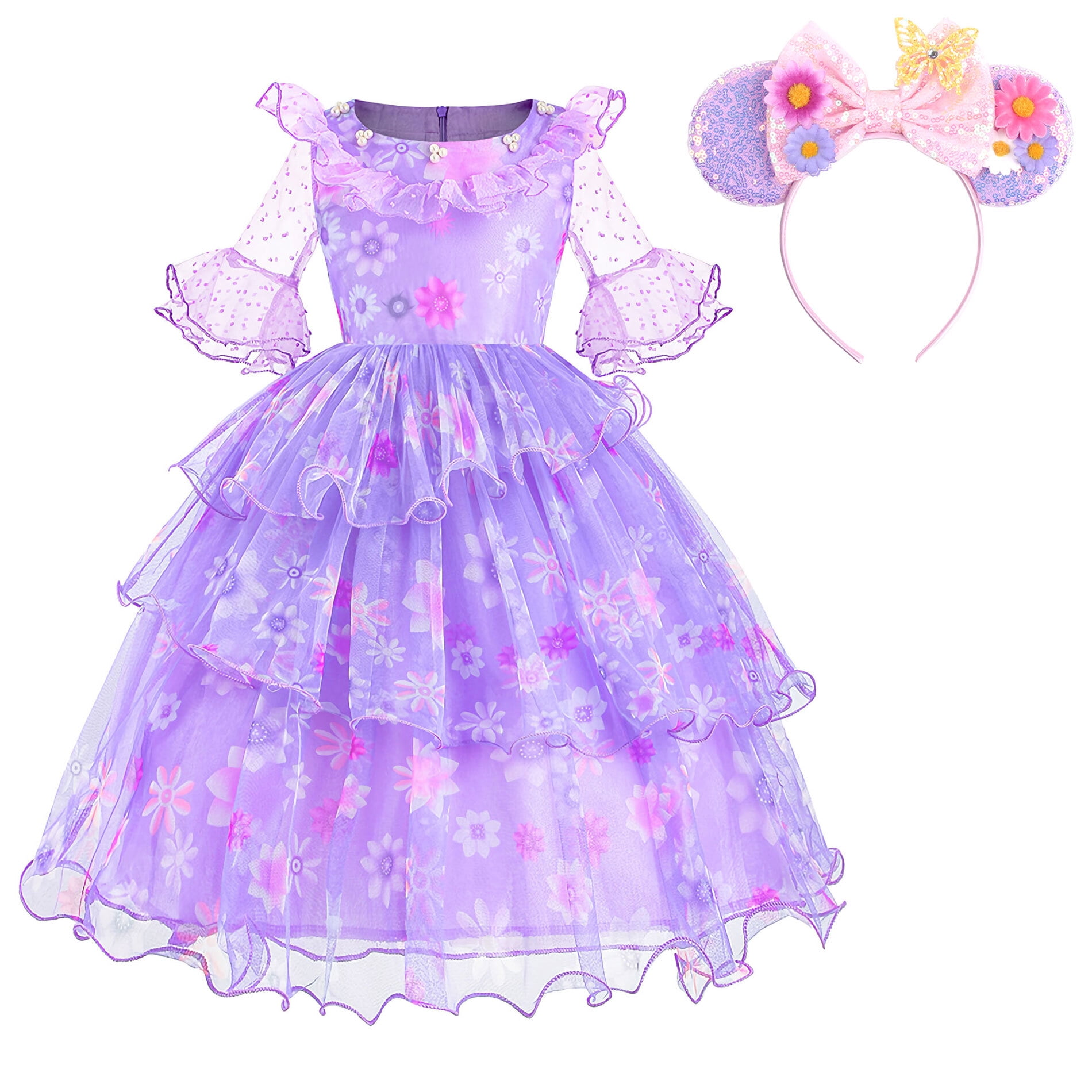 Machine Washable Costume Dressy Daisy Girls Fairy Fancy Dress Costume   Halloween, Christmas, Birthday Party Outfit For Kids Girls Fairy Costume