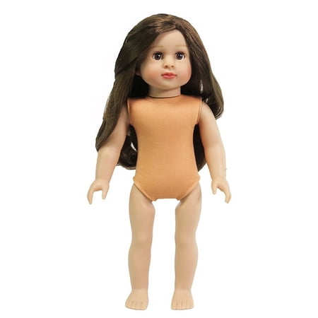 Brown Hair Brown Eyed 18inch Doll | Isabella Girl Doll – UNDRESSED 18 inch Doll | American Fashion World