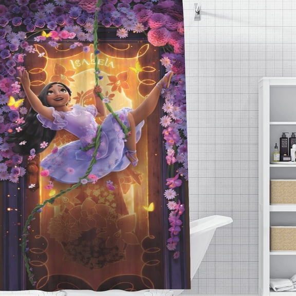 Isabella Encanto-theme Bathroom Shower Curtain Home Decor,Bath Curtains Durable Waterproof Bath Curtain , Adluts Girls Boys Bathroom Decor House Gifts 60x71inch150cmX180cm
