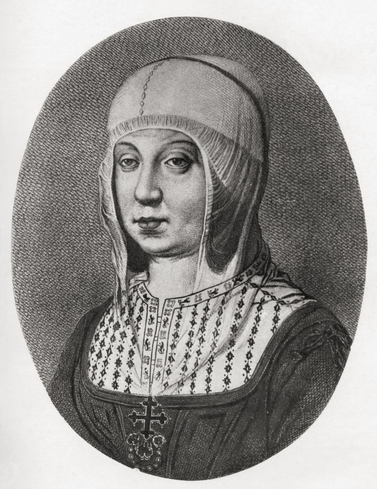 Isabella I Of Castile 1451 To 1504 Queen Of Castile And Le Canvas Art - Ken Welsh Design Pics (12 x 16)