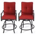 Isabella Outdoor Patio High Swivel Bar Stools/Chairs,Counter Height
