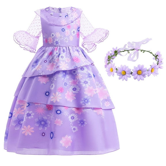 Isabella Princess Girls Dress Halloween Costume Birthday Party Cosplay Suit