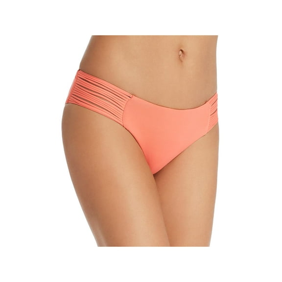 Isabella Rose Womens Hipster Strappy Swim Bottom Separates Orange S