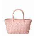 thumbnail image 1 of Isabella Rossetti Anya Hand-Woven Leather Satchel, Pink, 1 of 4