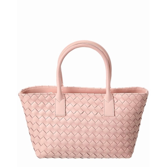 Isabella Rossetti Anya Hand-Woven Leather Satchel, Pink