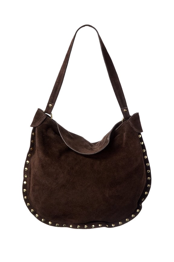 Adele Suede Tote, Brown