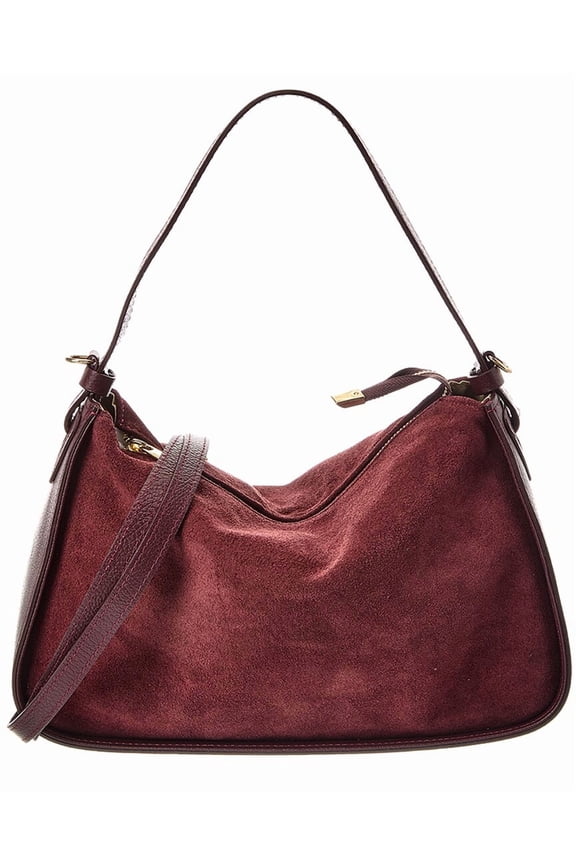 Brooke Suede Bag, Red