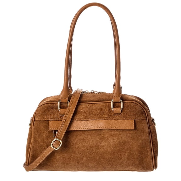 Isabella Rossetti Kiki27 Suede Shoulder Bag, Brown