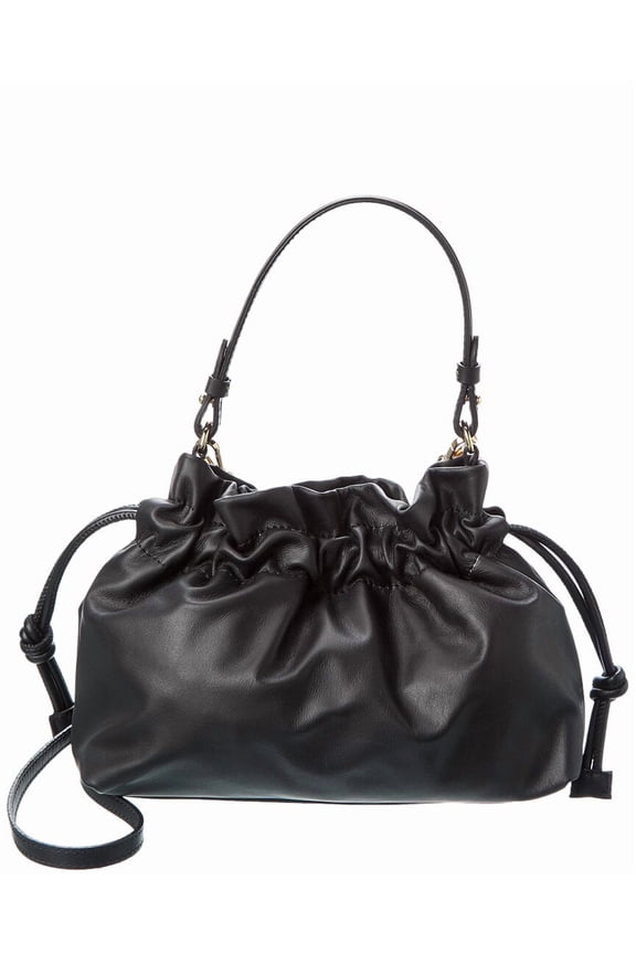 Layla Leather Handbag, Black