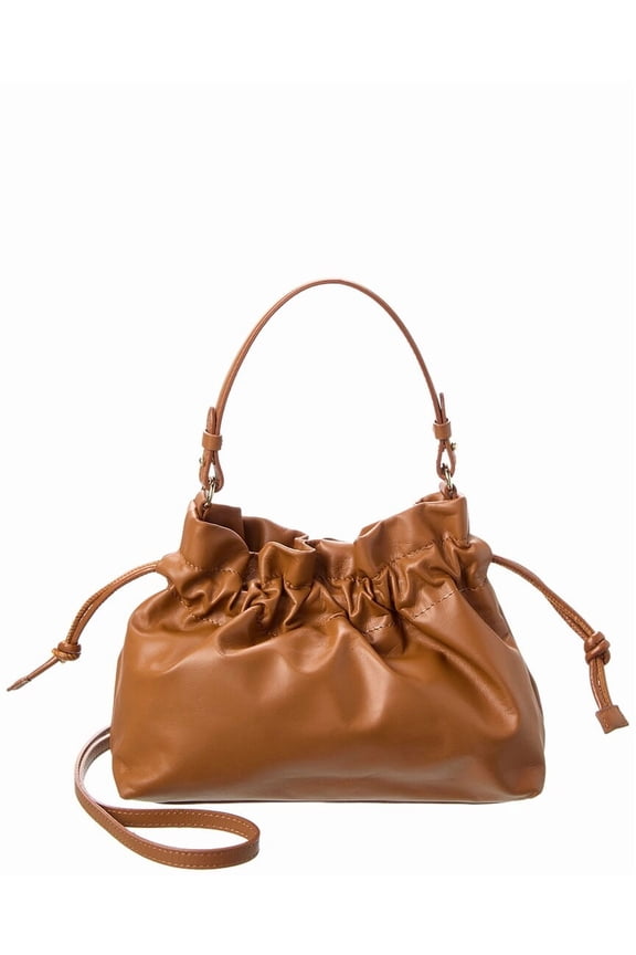 Layla Leather Handbag, Tan