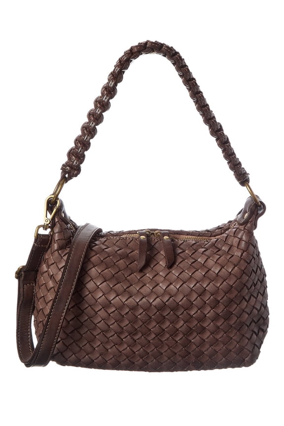Noemi Leather Handbag, Brown